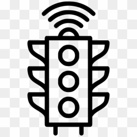 Ciy Traffic Control Managemnet Automatic Controller - Outline Picture Of Traffic Light, HD Png Download - traffic icon png