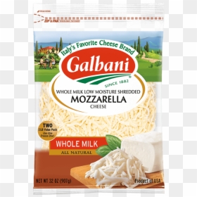 Whole Milk Mozzarella Cheese, HD Png Download - shredded cheese png
