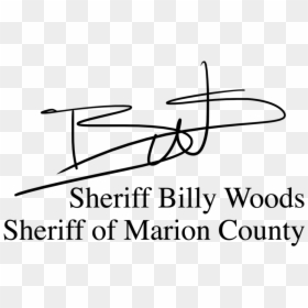 Woods Signature W-tagline White - Shot The Serif, HD Png Download - sheriff png