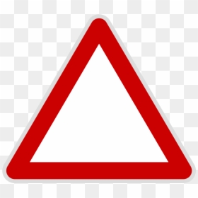 Red Triangle Warning Signs, HD Png Download - traffic icon png
