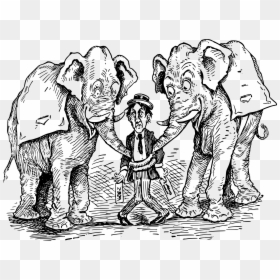 Elephants Mess With A Man Clip Arts - Elephant, HD Png Download - elephants png