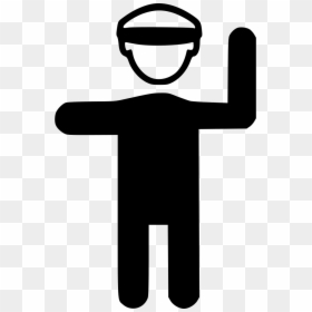 Policeman Png -png File - Controlling Sign Png, Transparent Png - traffic icon png