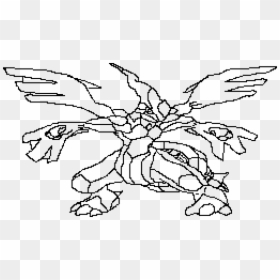 Line Art, HD Png Download - zekrom png