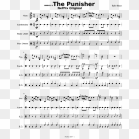 Transparent The Punisher Png - You Re Gonna Live Forever In Me Sheet Music, Png Download - zekrom png