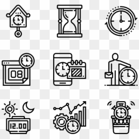 Mobile App Icon Vector, HD Png Download - time management png