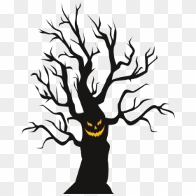 Spooky Tree Clip Art , Transparent Cartoons - Spooky Tree Clipart, HD Png Download - spooky tree png
