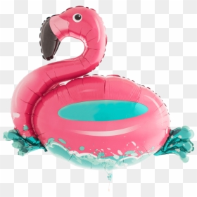 Foil Supershape Floatie Flamingo Balloon - Inflatable, HD Png Download - floatie png