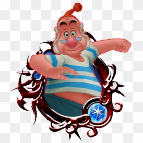 Mr - Smee - Kingdom Hearts Roxas Axel And Xion, HD Png Download - captain hook png