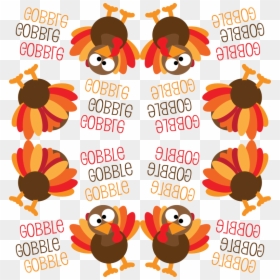 Transparent Gobble Gobble Clipart - Turkey Gobble Gobble Background, HD Png Download - thanksgiving background png