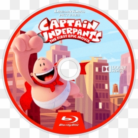 Dreamworks Captain Underpants The First Epic Movie, HD Png Download - bluray png