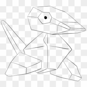 By Lilly Gerbil - Line Art, HD Png Download - porygon png