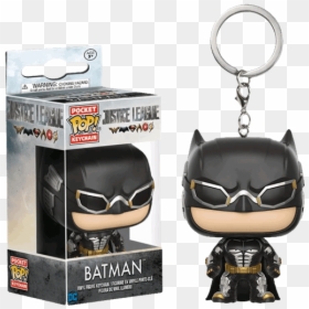 Funko Pop Keychain Dc Justice League Batman, HD Png Download - batman face png