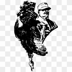 Visual Arts,art,silhouette - Turkey Hunter Png, Transparent Png - turkey silhouette png