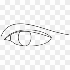 Line Art Drawing Eye - Simple Line Drawing Of Eye, HD Png Download - eye drawing png