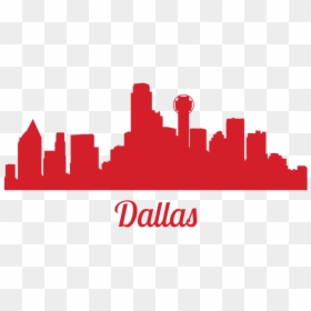 Dallas Skyline Outline Black And White Free , Transparent - Silhouette Dallas Skyline Outline, HD Png Download - state of texas outline png