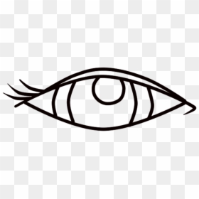 Line Art, HD Png Download - eye drawing png