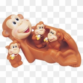 Image Of Monkey Floatie Family Bathtub Toys - Monkey Bath Toy, HD Png Download - floatie png