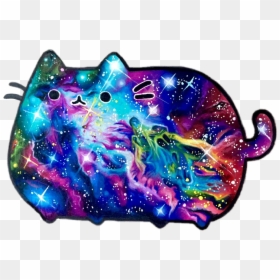 #pusheen #cat #kitty #galactic #cosmic #galaxy #stars - Galaxy Pusheen, HD Png Download - pusheen cat png