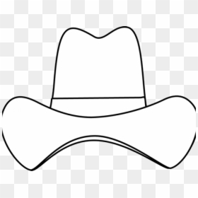 Cowboy Hat Clipart Hatblack - White Cowboy Hat Logo, HD Png Download - cowboy hat clipart png
