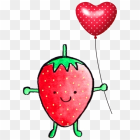 Strawberry Clipart Balloon, HD Png Download - strawberry clipart png