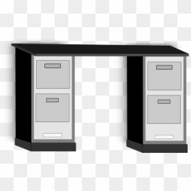 Angle,drawer,filing Cabinet - Desk, HD Png Download - file cabinet png
