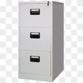 Metal Filing Cabinet 3 Drawer, HD Png Download - file cabinet png