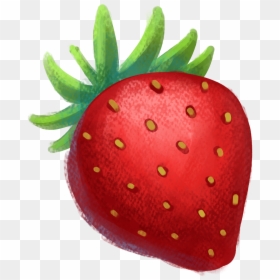 Crayon Strawberry, HD Png Download - strawberry clipart png