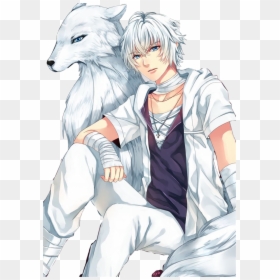 Cool Anime Wolf Png - White Wolf Human Anime, Transparent Png - anime wolf png