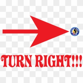 Turn Right Arrow Label - Clip Art Turn Right Arrow, HD Png Download - red right arrow png