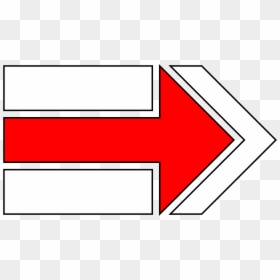 Stripe-marked Trail Red Arrow Right, HD Png Download - red right arrow png
