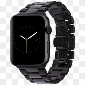 Black Stainless Steel Watch Band Apple, HD Png Download - iwatch png
