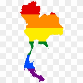 Lgbt Thailand, HD Png Download - thailand map png