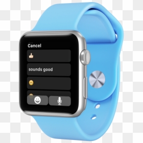 Apple Watch Example Of Default Replies - Png Transparent Watch Png, Png Download - iwatch png