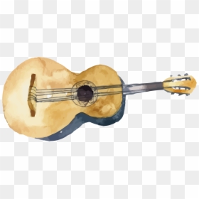 Cuatro Ukulele Guitar Broken Vector Acoustic Clipart - Vector Broken Png Guitar, Transparent Png - cuatro png
