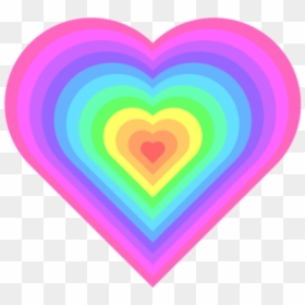 Colorful, Overlay, And Cybergoth Image - Heart, HD Png Download - rainbow overlay png