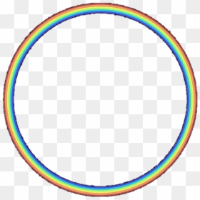 Overlay Rainbow Tumblr Aesthetic - Aesthetic Circle Png, Transparent Png - rainbow overlay png