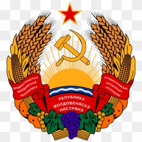 Soviet Union Cccp Images Transnistria Coat Of Arms - Moldavian Ssr Coat Of Arms, HD Png Download - soviet union flag png