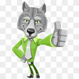 Wolf Vector Png Transparent Image - Cartoon Nice Wolf, Png Download - anime wolf png