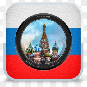 Russia Through The Lens - Saint Basil's Cathedral, HD Png Download - soviet union flag png