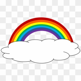 Thumb Image - Rainbow Clipart With Clouds, HD Png Download - rainbow .png
