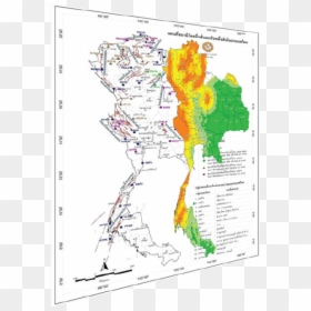 Seismic Hazard Map Of Thailand, HD Png Download - thailand map png
