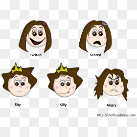 Transparent Angry Child Png - Feelings And Emotions Clip Art, Png Download - cartoon faces png