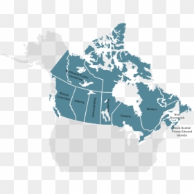 Canada Map Vector , Png Download - Coldest States In Canada, Transparent Png - canada map png