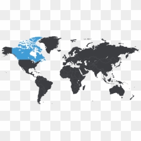 Earth Map Flat Png, Transparent Png - canada map png