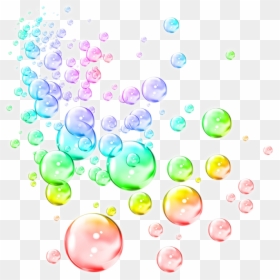Bubble Clipart Rainbow - Soap Bubbles, HD Png Download - blue bubbles png