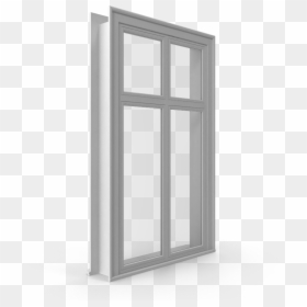 #obscure #transparent #window #frame #open #view #remix - Sliding Door, HD Png Download - white window frame png