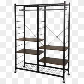 Metal Clothing Garment Rack - Bibliotheque Fer Forgee, HD Png Download - clothing rack png