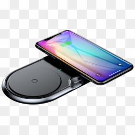 Baseus 10w Dual Wireless Charger Desktop Base For Iphone - Baseus Dual Wireless Charger, HD Png Download - iphone charger png