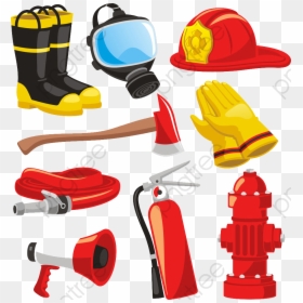 A Variety Of Firefighting, HD Png Download - tools clipart png