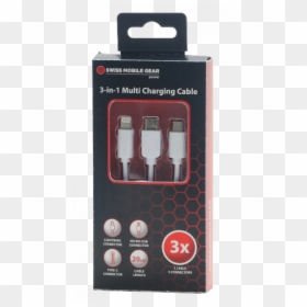 Swiss 3 In 1 Multi Charging Cable Micro Usb Type C - Die Set, HD Png Download - iphone charger png